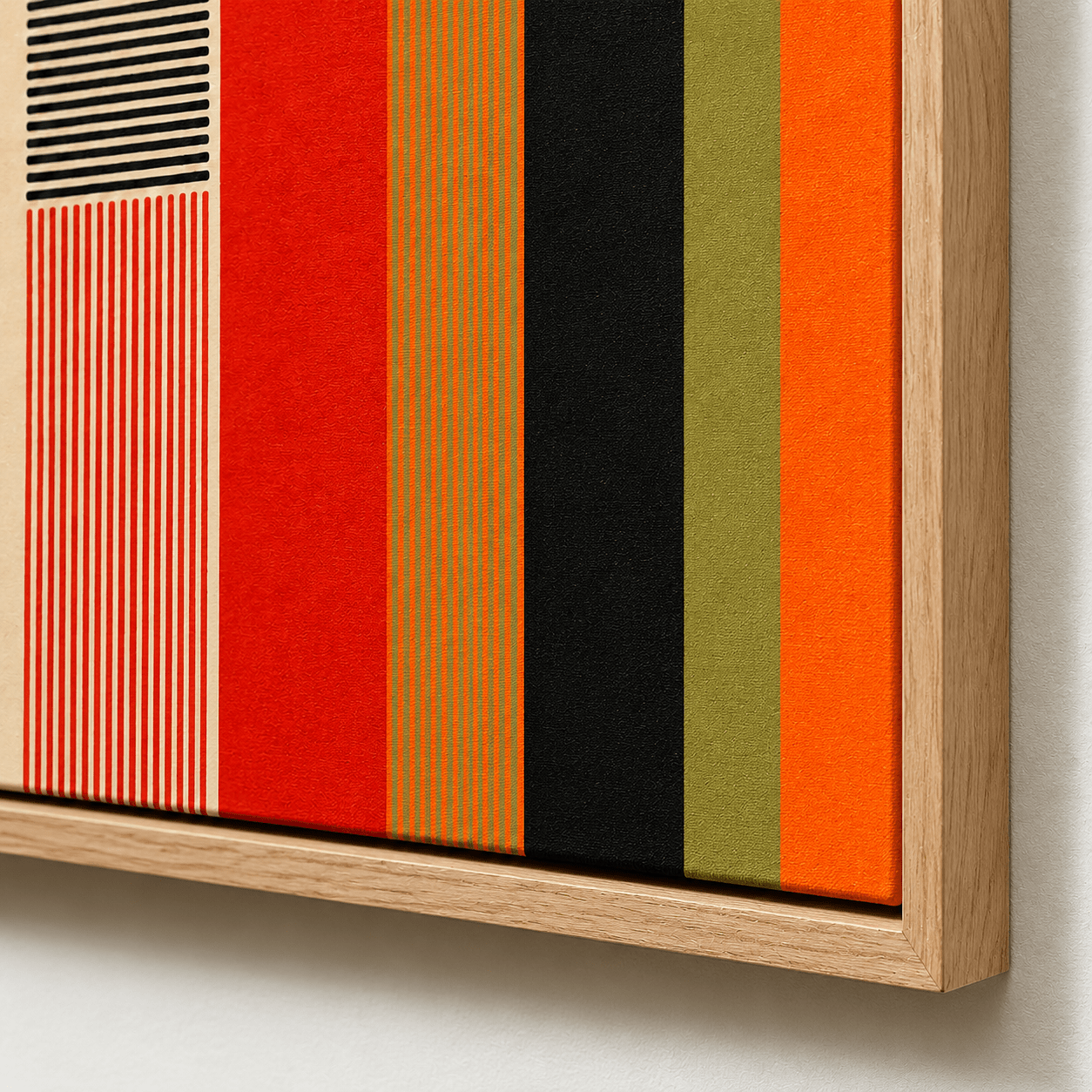 Colorful Abstract Wall Art Canvas Print — Chromatic Divide by Rossetti Art