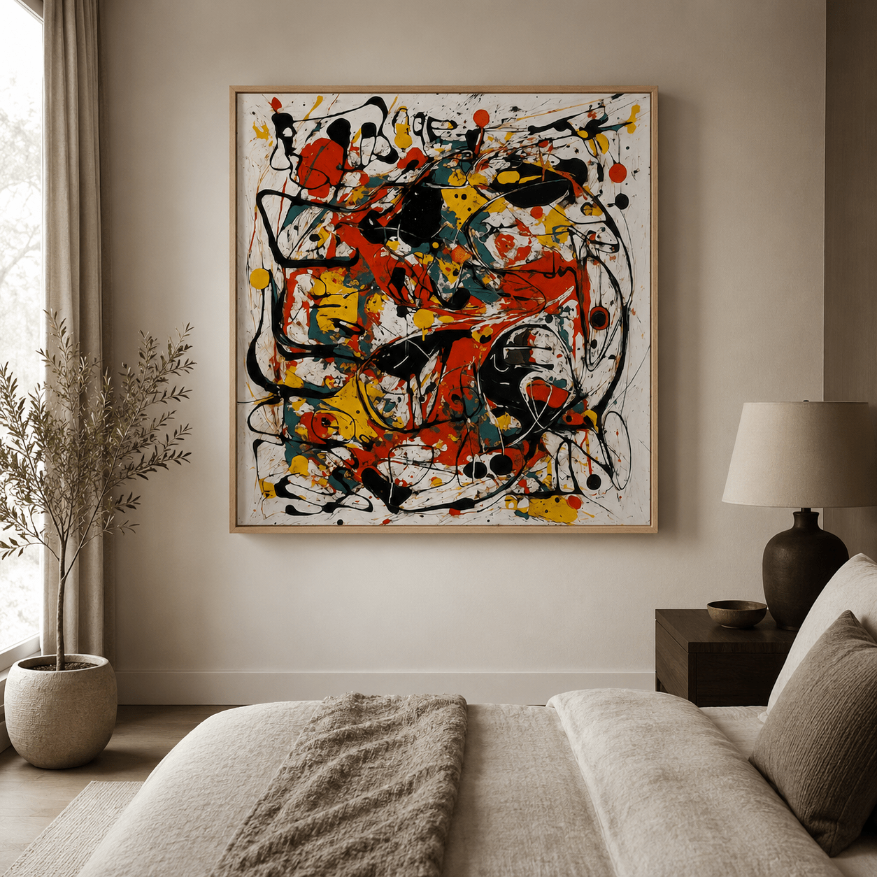Colorful Abstract Wall Art Canvas Print — Ignition by Rossetti Art