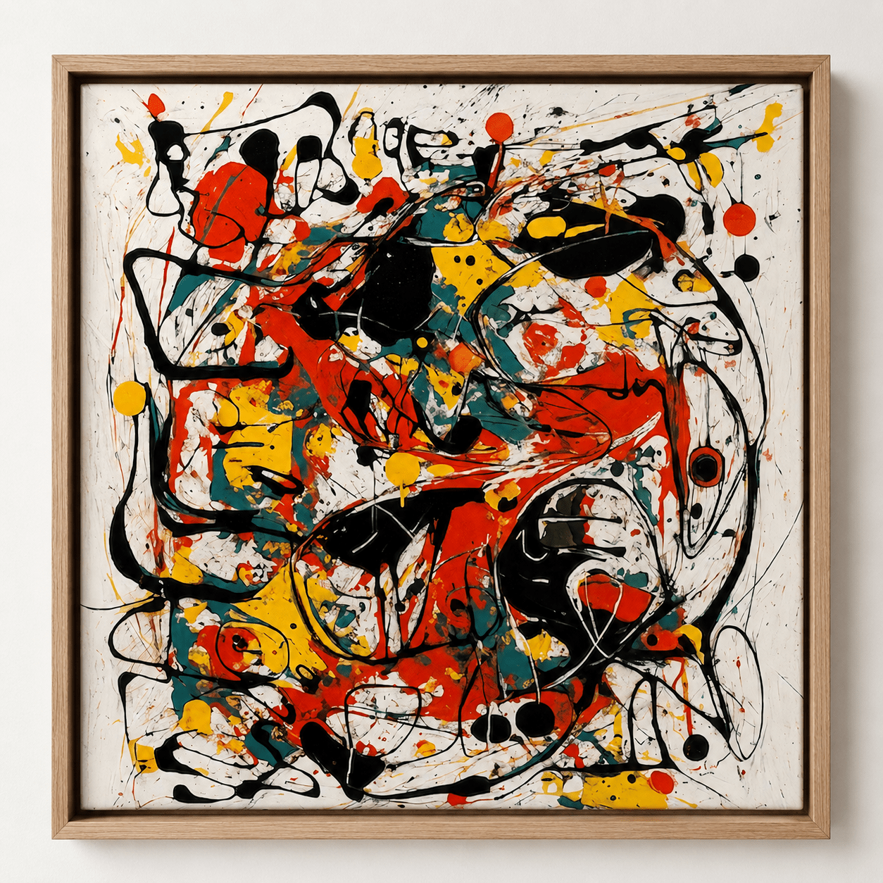 Colorful Abstract Wall Art Canvas Print — Ignition by Rossetti Art