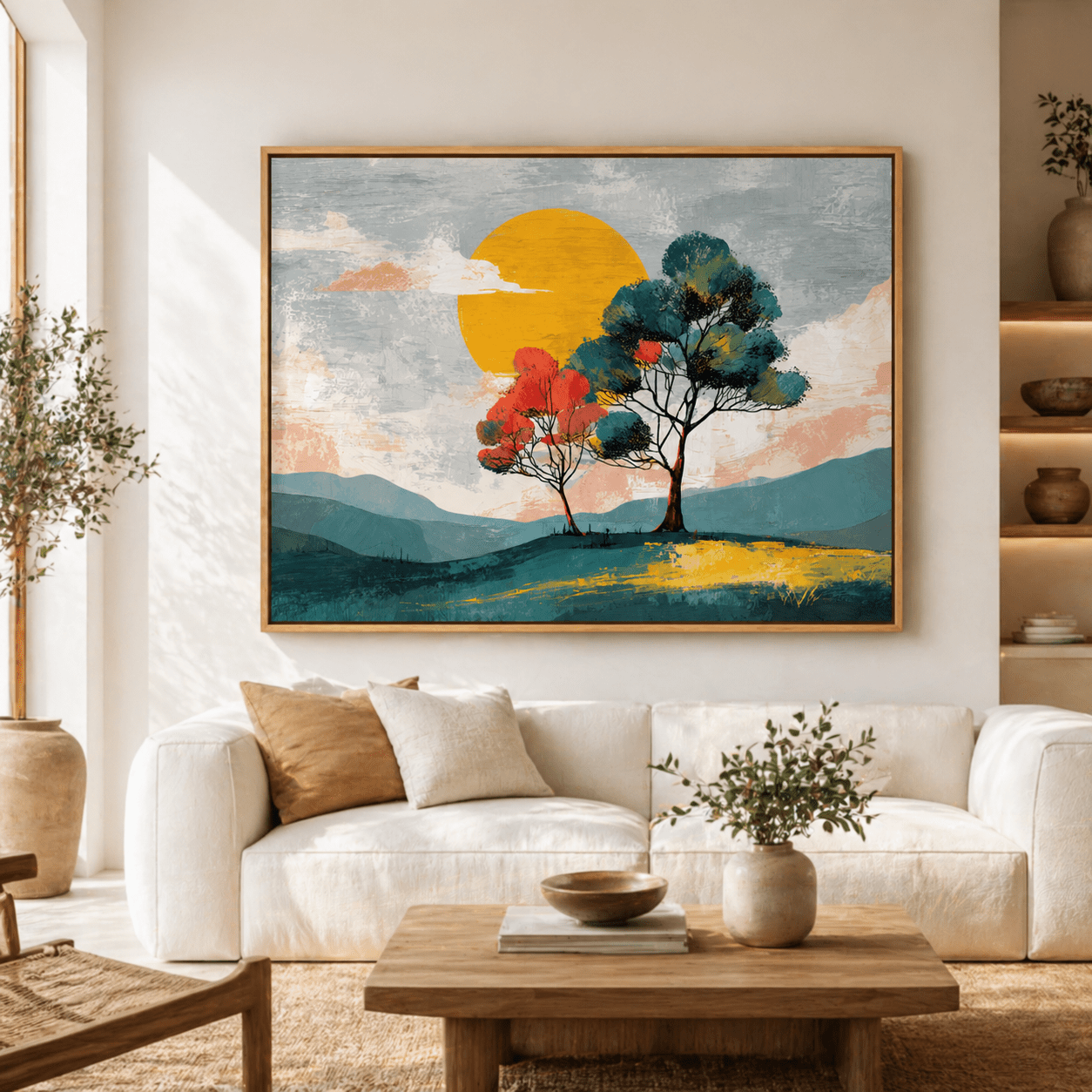 Colorful Tree Canvas Print — Two Seasons by Rossetti Art