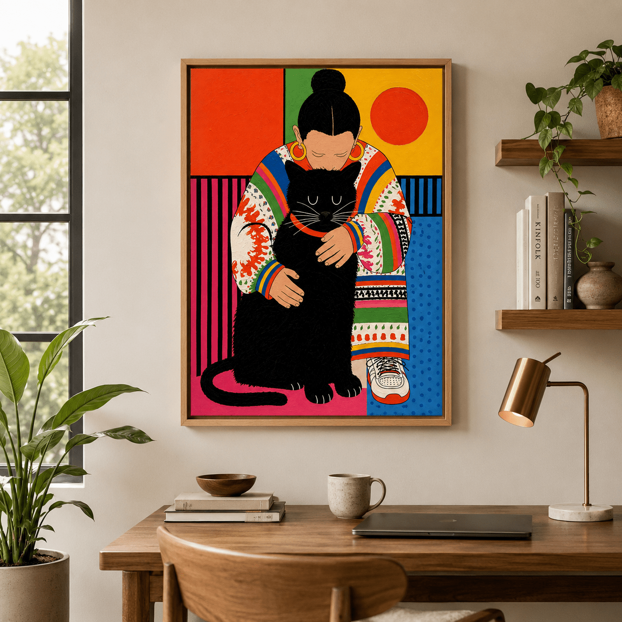 Colorful Wall Art Canvas Print — Held by Rossetti Art