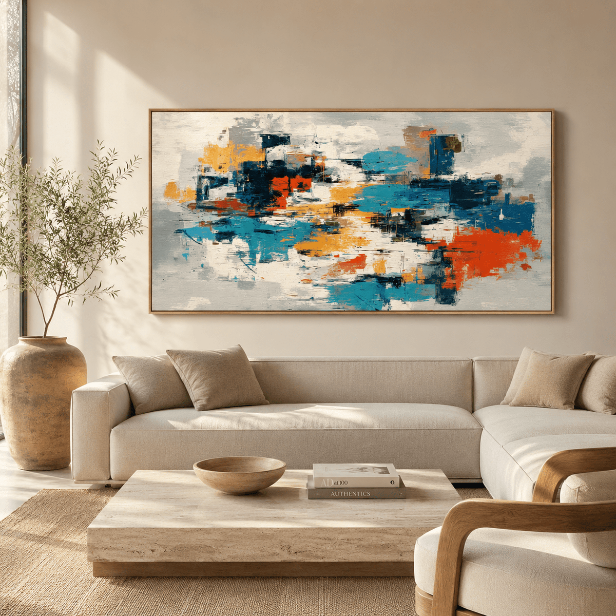 Contemporary Abstract Art Original Painting — Urban Drift by Rossetti Art