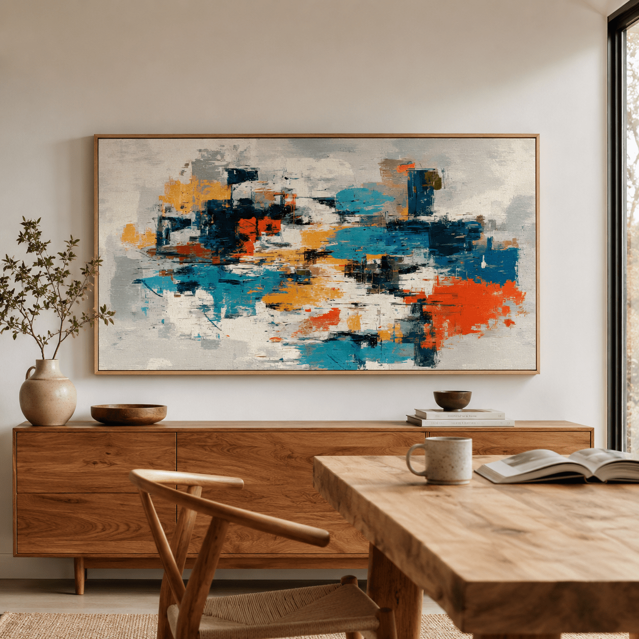 Contemporary Abstract Art Original Painting — Urban Drift by Rossetti Art