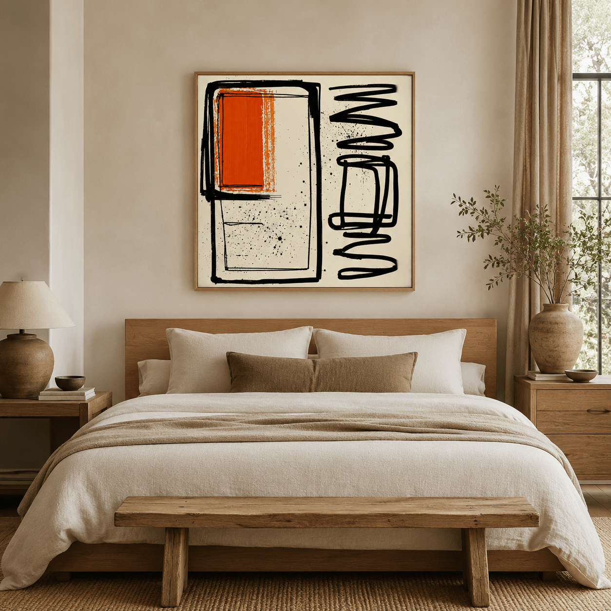 Contemporary Abstract Art Prints Canvas Print — Static Signal by Rossetti Art