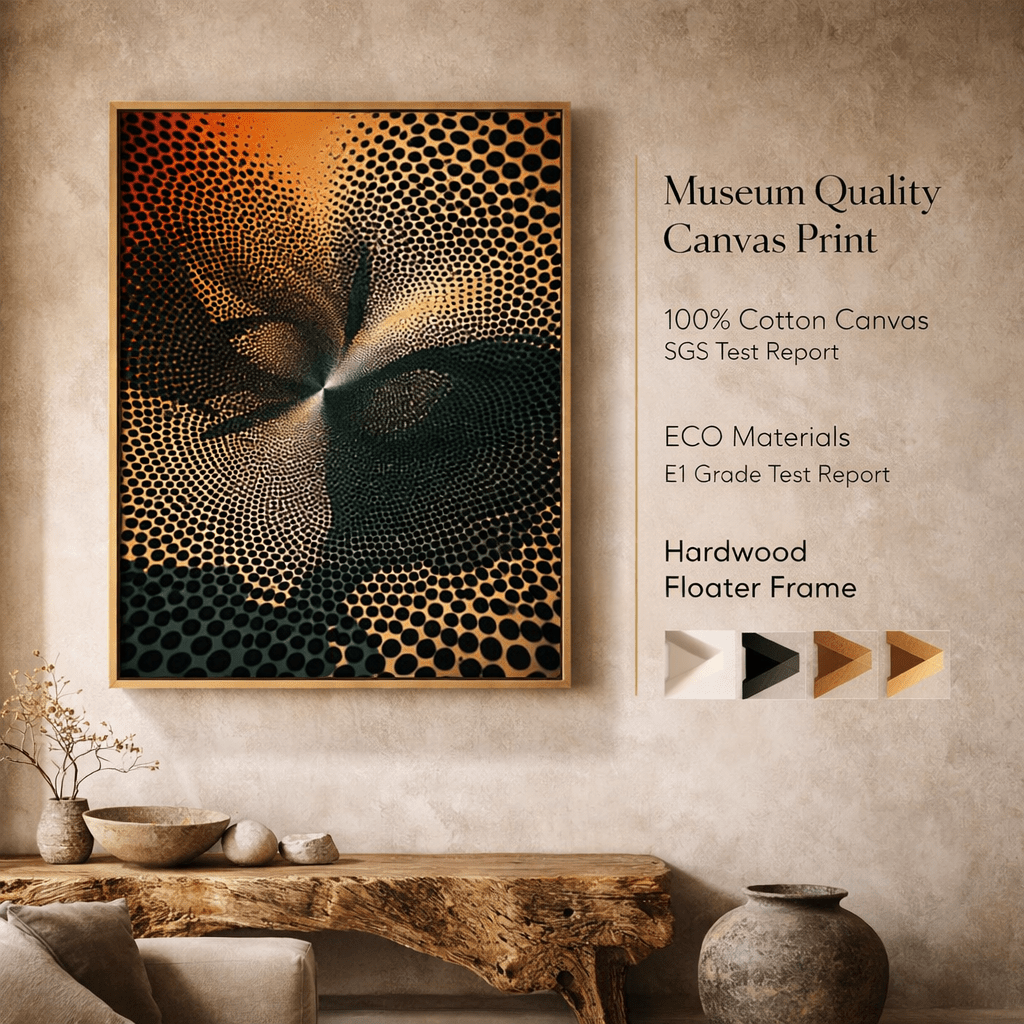 Contemporary Abstract Art Prints - Halftone Vortex