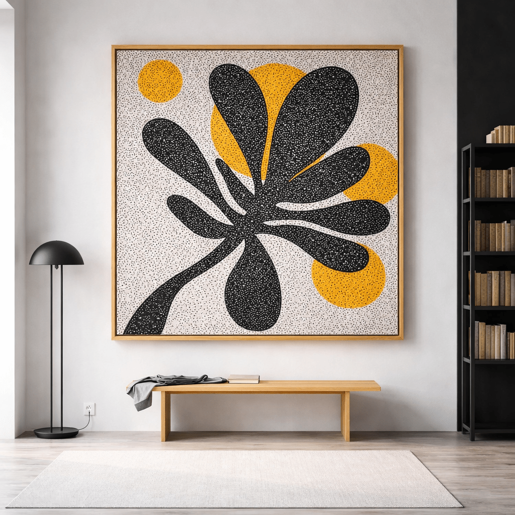 Contemporary Abstract Floral Canvas Print
