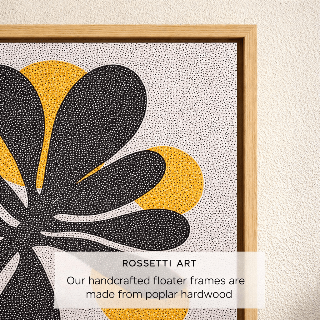 Contemporary Abstract Floral Canvas Print