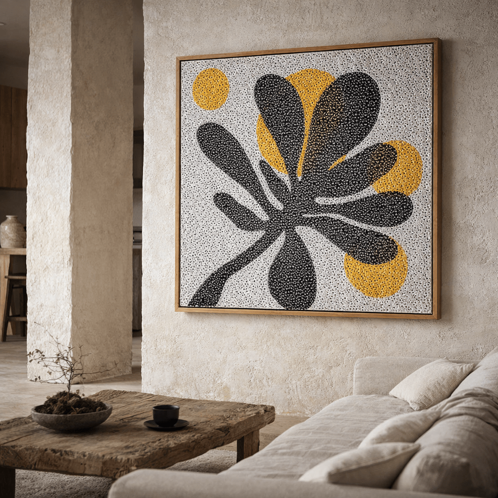 Contemporary Abstract Floral Canvas Print