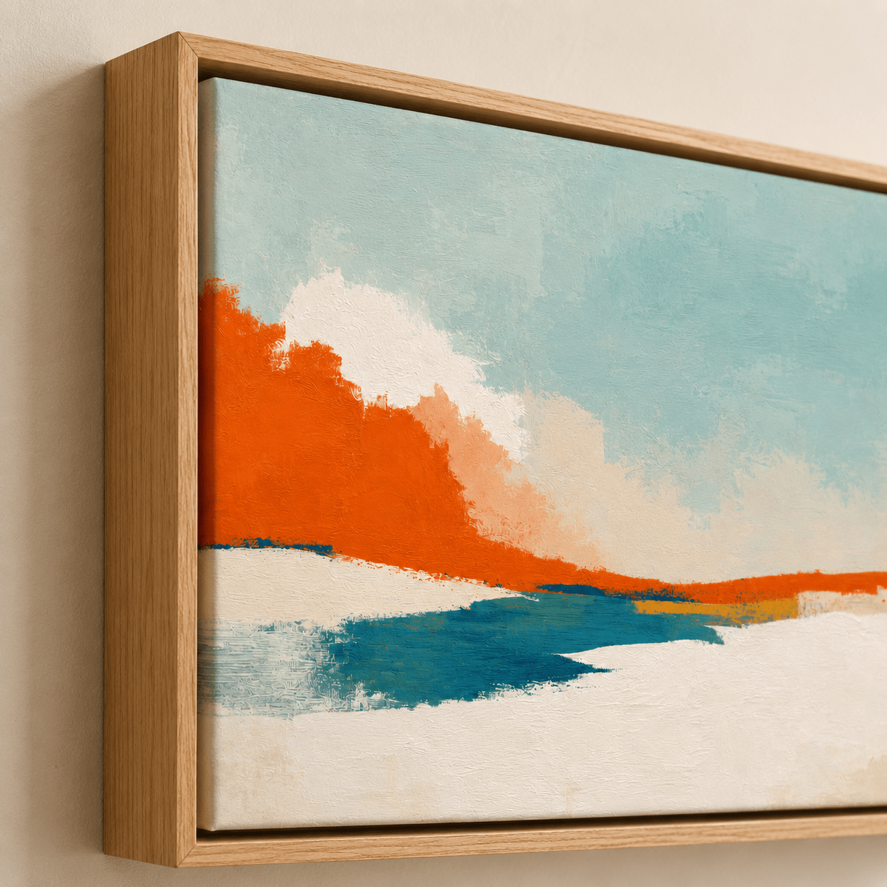 Contemporary Abstract Wall Art for Living Room — Ember Shore by Rossetti Art