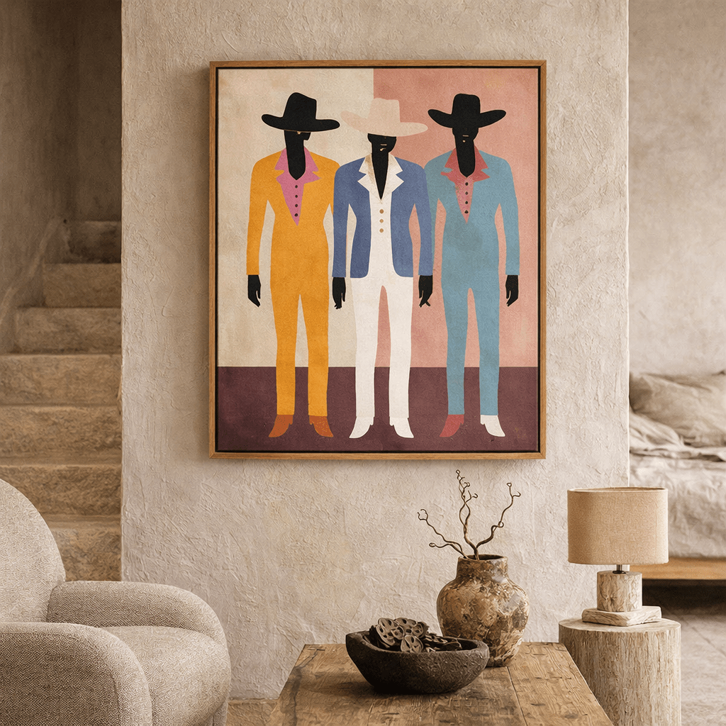 Cowboy Trio Painting