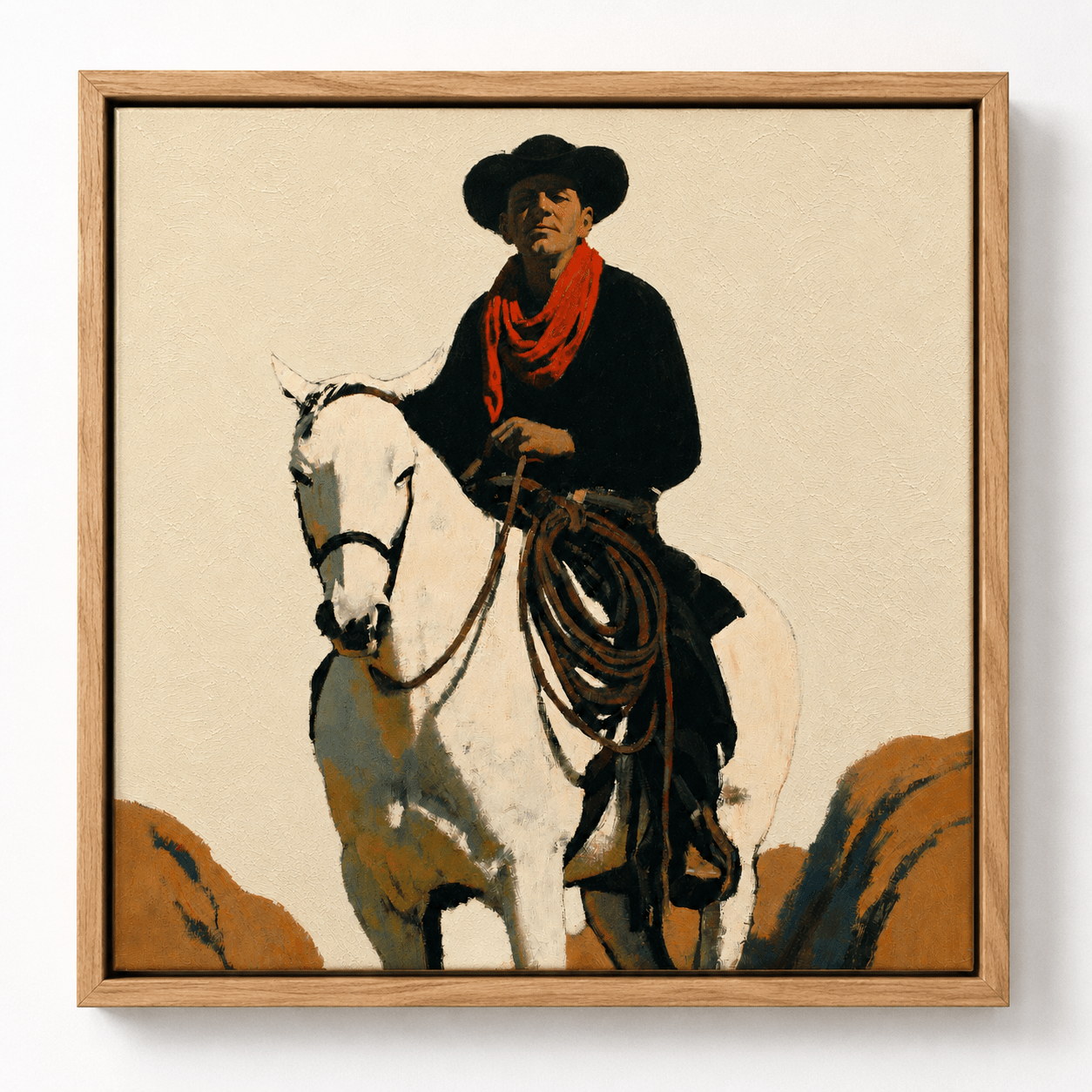 Cowboy Wall Art — The Wrangler by Rossetti Art