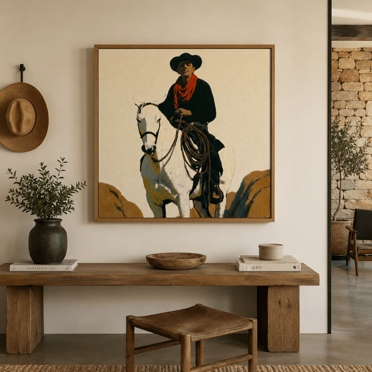 Cowboy Wall Art — The Wrangler by Rossetti Art
