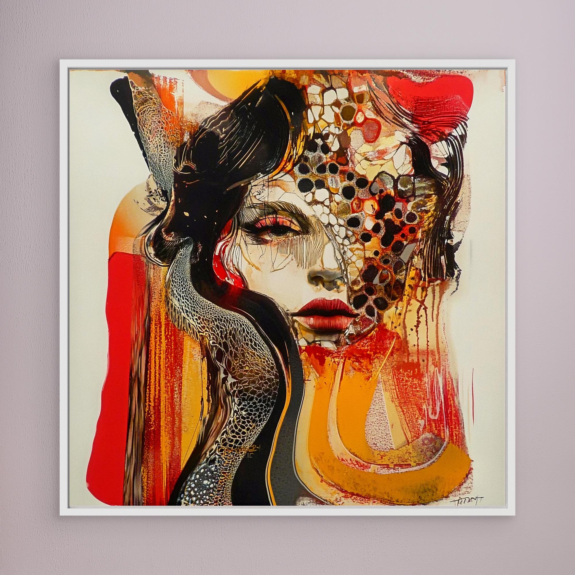 Canvas Print : Mystical Beauty - Handmade Abstract Wall Art | Modern Canvas Painting