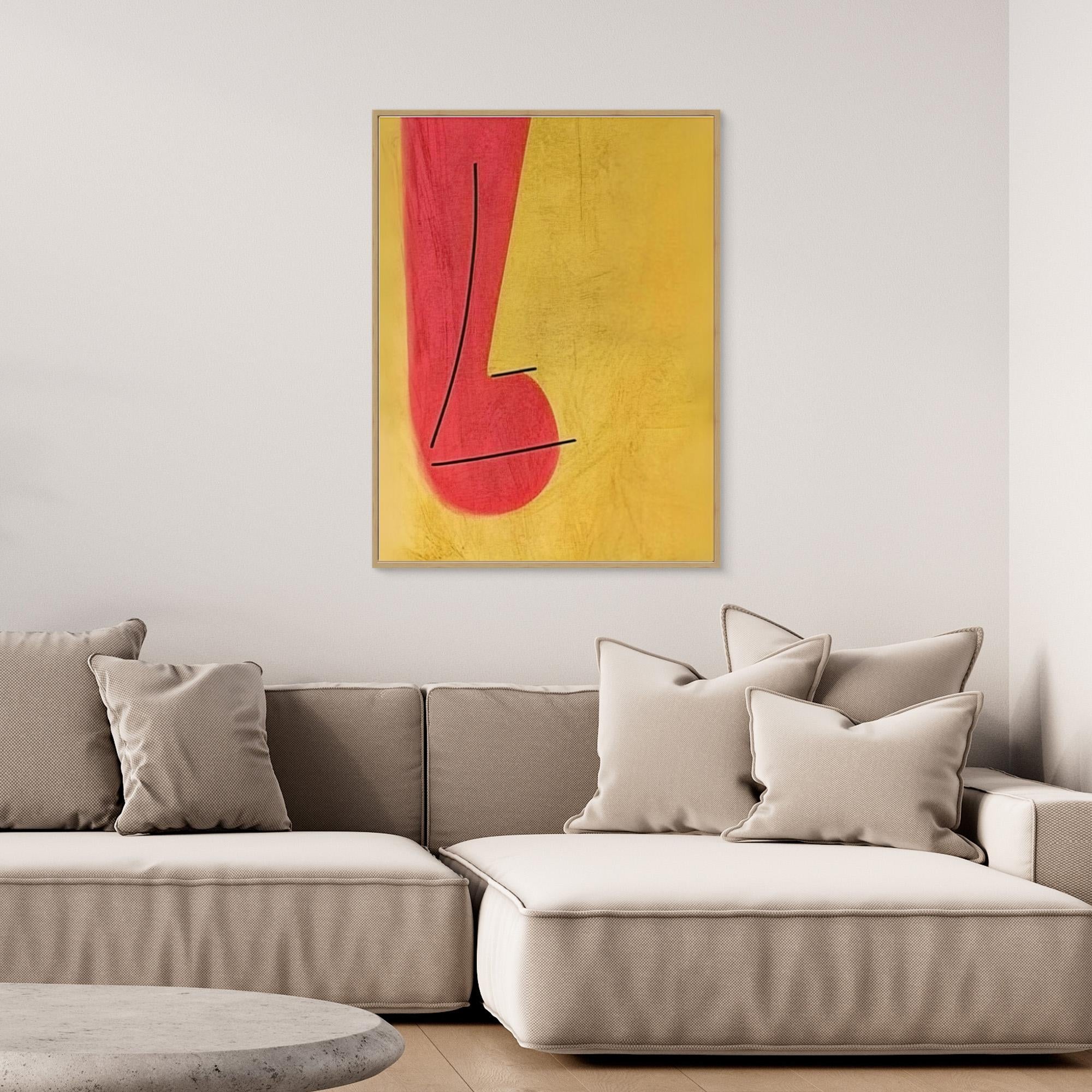 Canvas Print: Minimalist Melody – Abstract Music Art