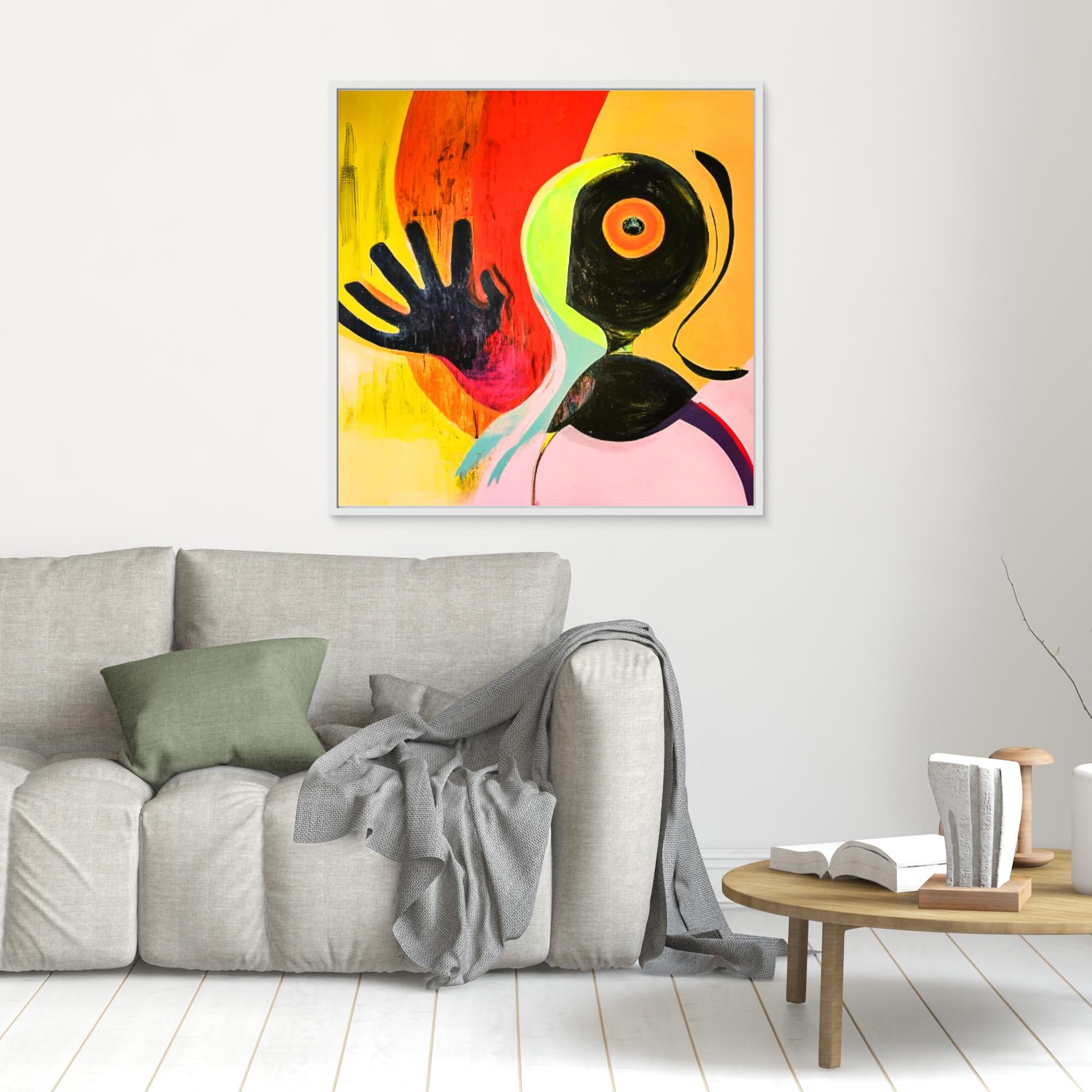 Canvas Print: "Vibrant Echoes of Imagination 