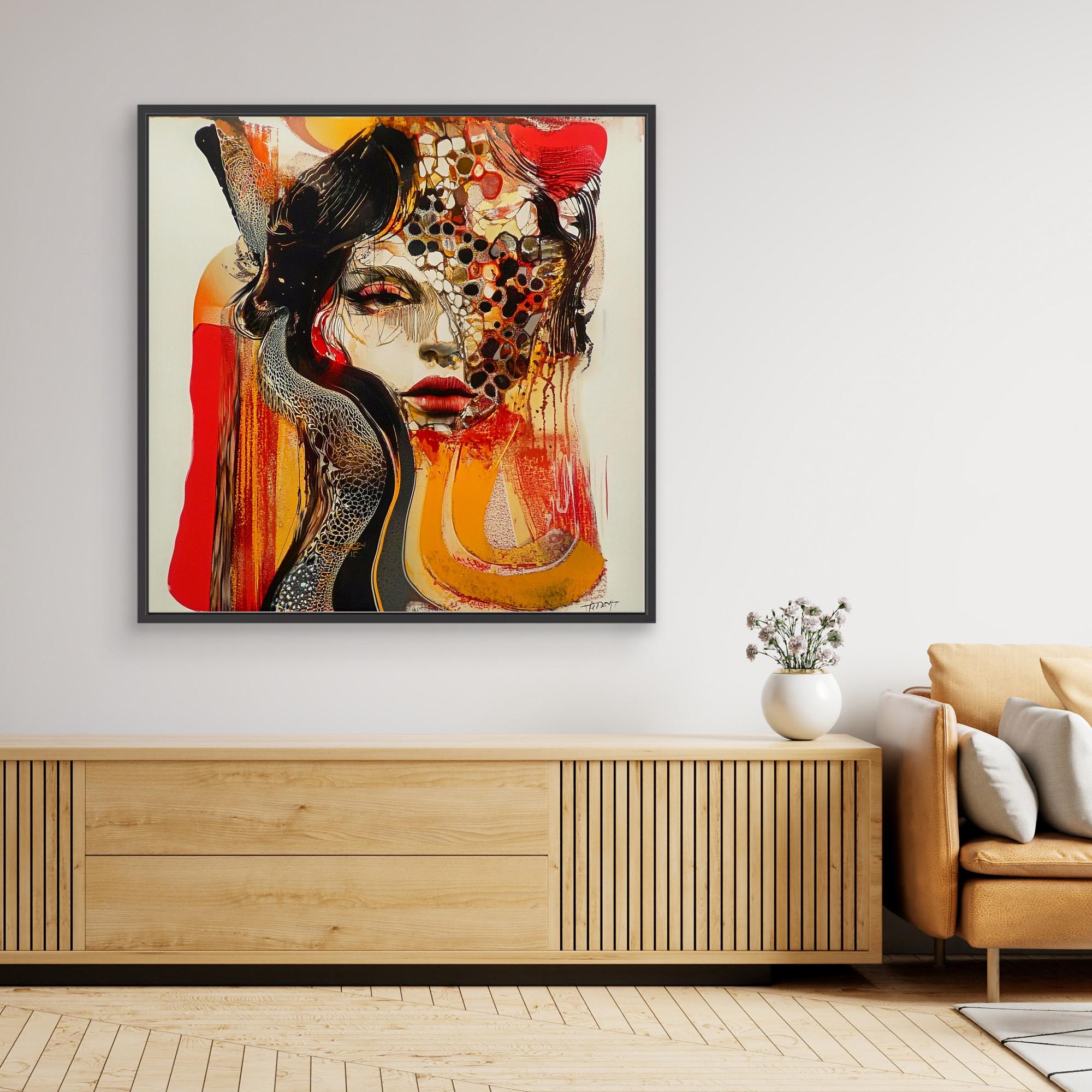 Canvas Print : Mystical Beauty - Handmade Abstract Wall Art | Modern Canvas Painting