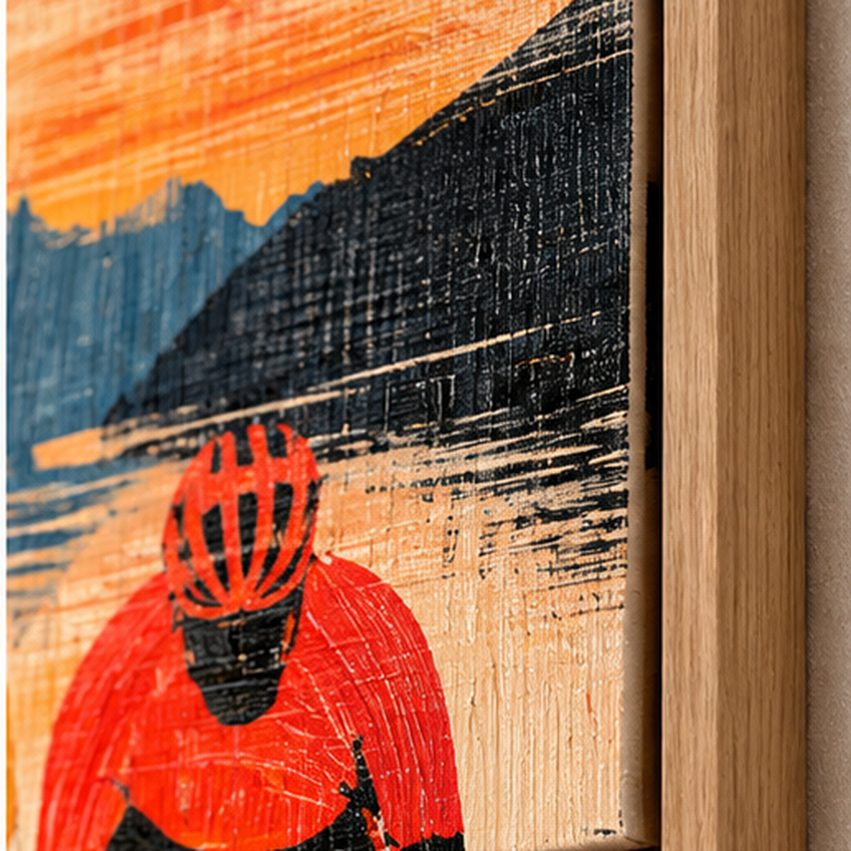 Cycling Art Print – Lakeside Peloton by Rossetti Art