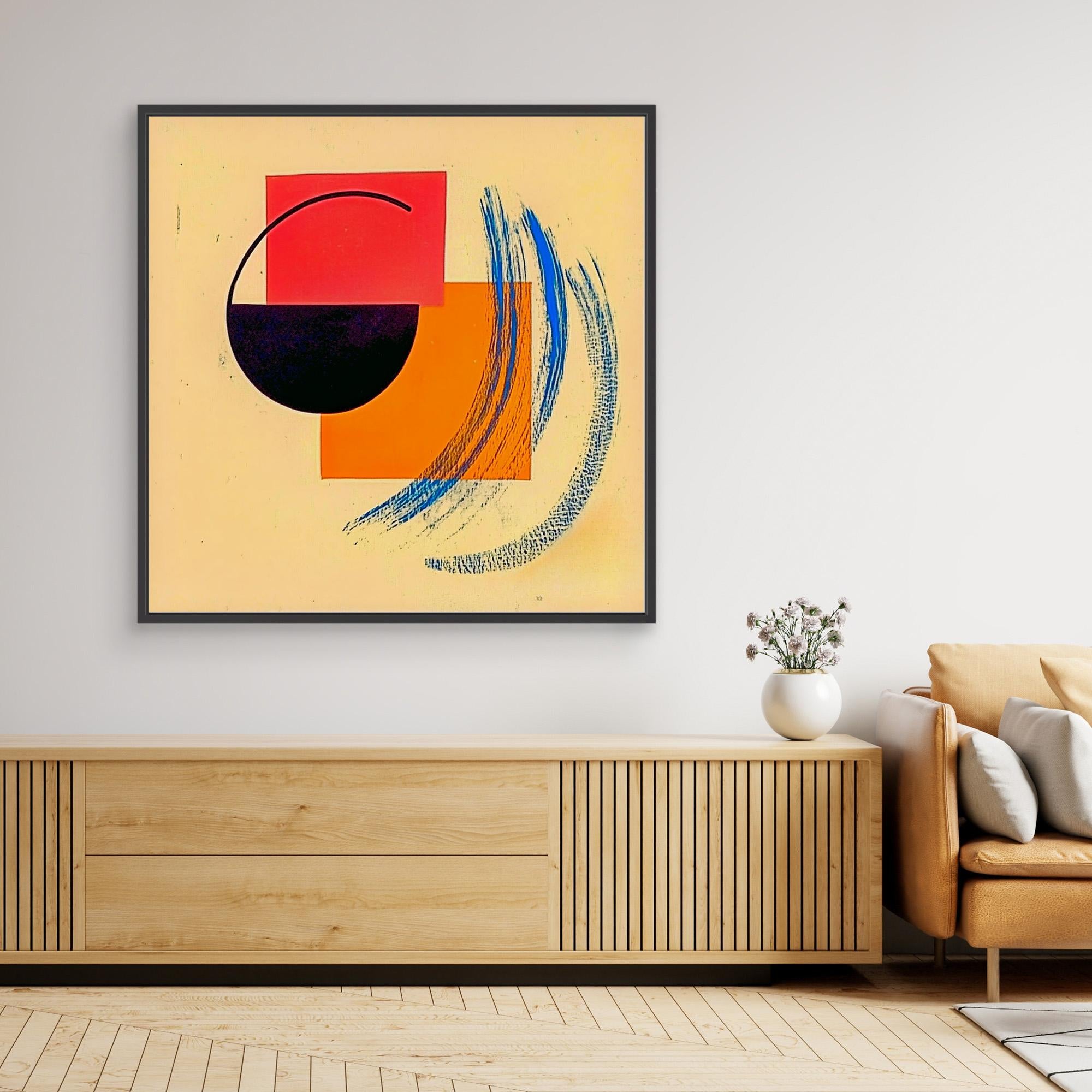 Canvas Print : Geometric Abstract  - Modern Shapes Wall Decor