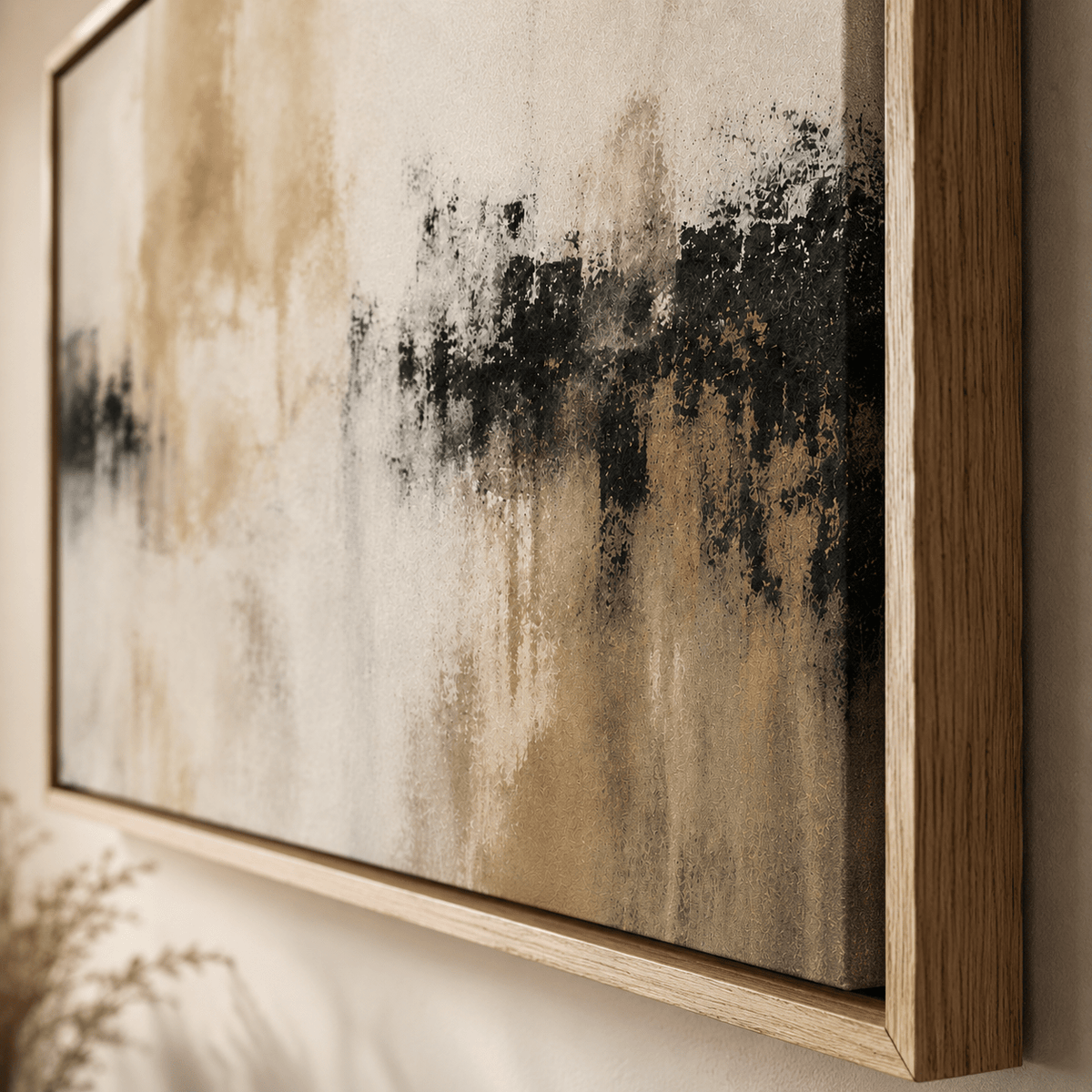 Dark Abstract Wall Art Canvas Print — Storm Passage by Rossetti Art