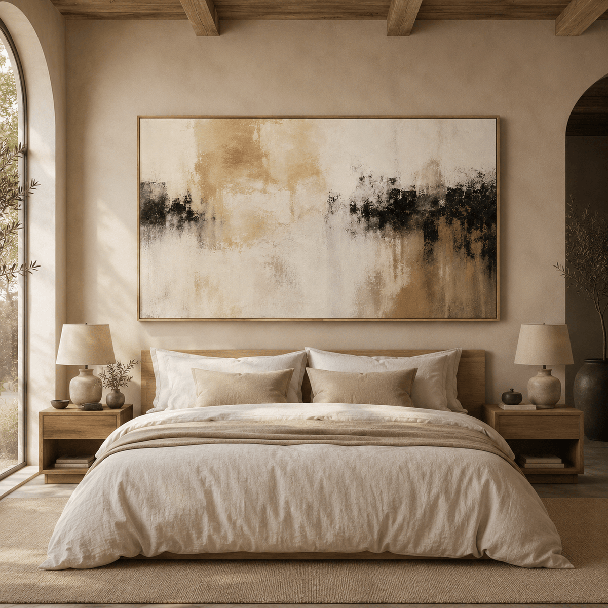 Dark Abstract Wall Art Canvas Print — Storm Passage by Rossetti Art