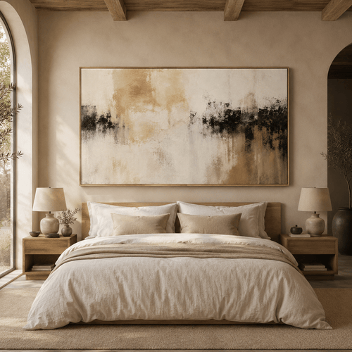 Dark Abstract Wall Art Canvas Print — Storm Passage by Rossetti Art
