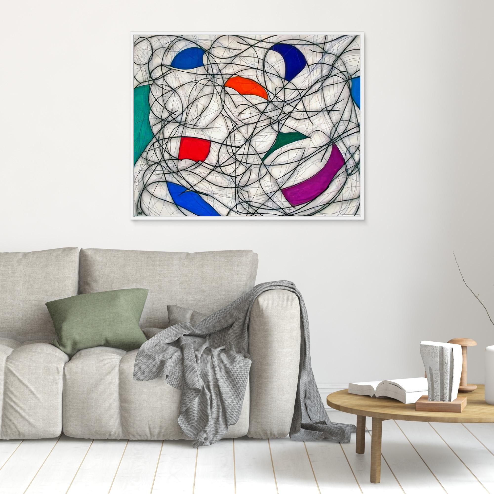 Canvas Print: Modern Abstract Chaos - Contemporary Art Print