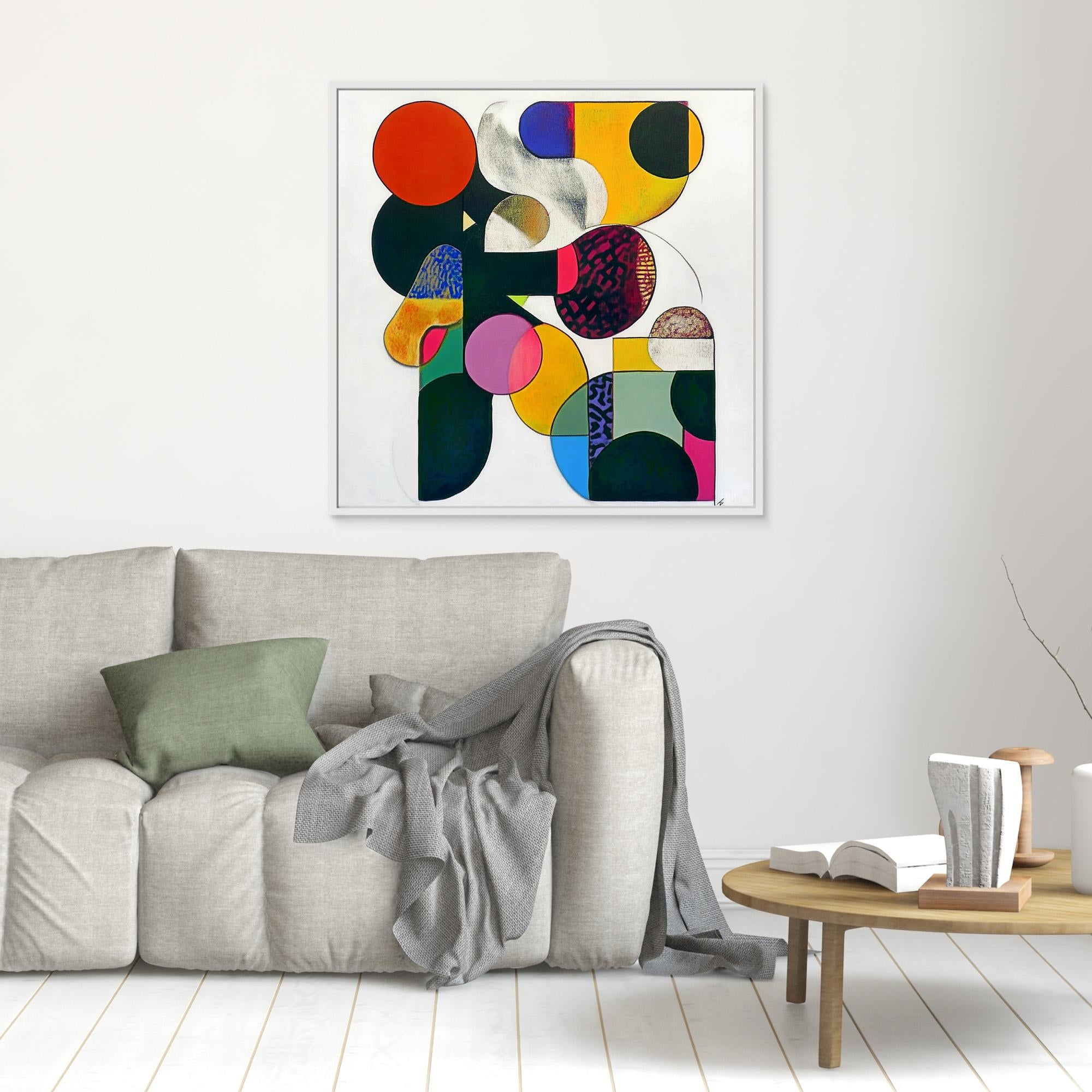 Canvas Print : Vibrant Geometry - Abstract Wall Art | Modern Canvas Print