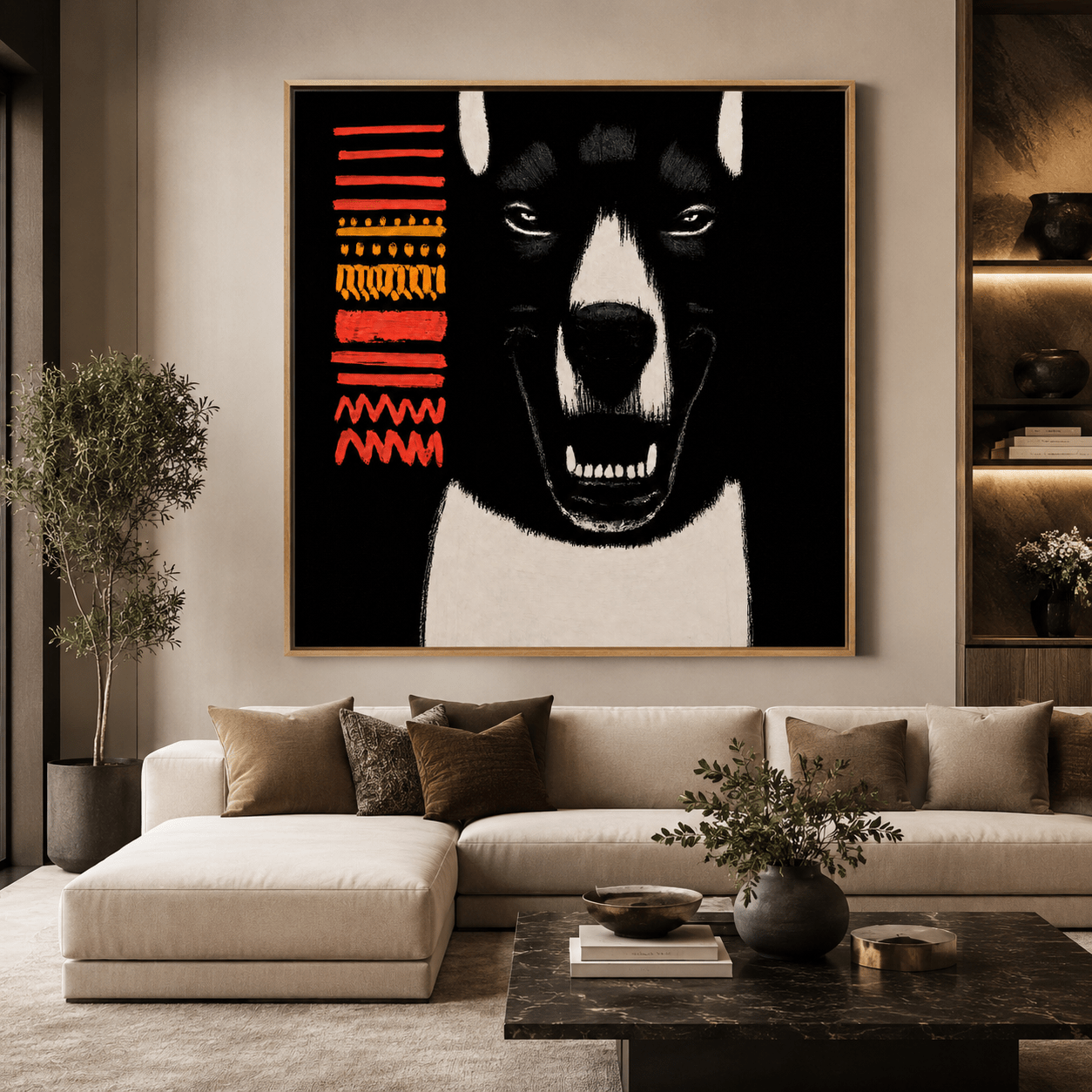 Doberman Wall Art Canvas Print — Totem by Rossetti Art