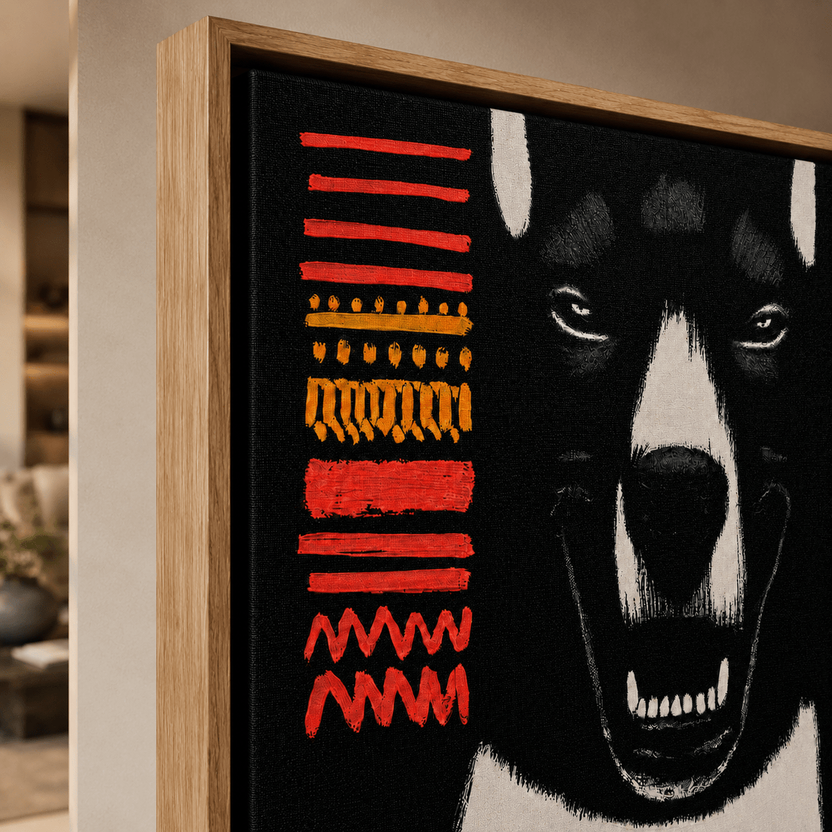Doberman Wall Art Canvas Print — Totem by Rossetti Art