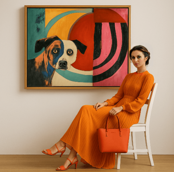 Dog Art Canvas Print — The Hound by Rossetti Art