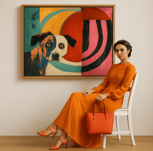 Dog Art Canvas Print — The Hound by Rossetti Art