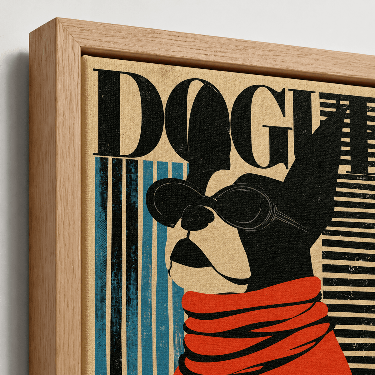 Dog Wall Art Canvas Print — The Editor by Rossetti Art