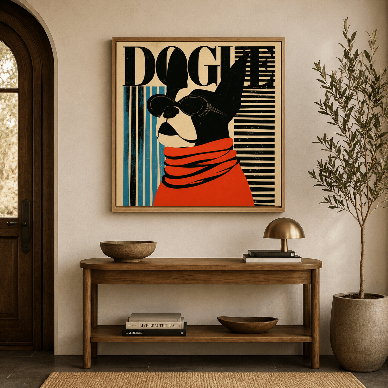 Dog Wall Art Canvas Print — The Editor by Rossetti Art