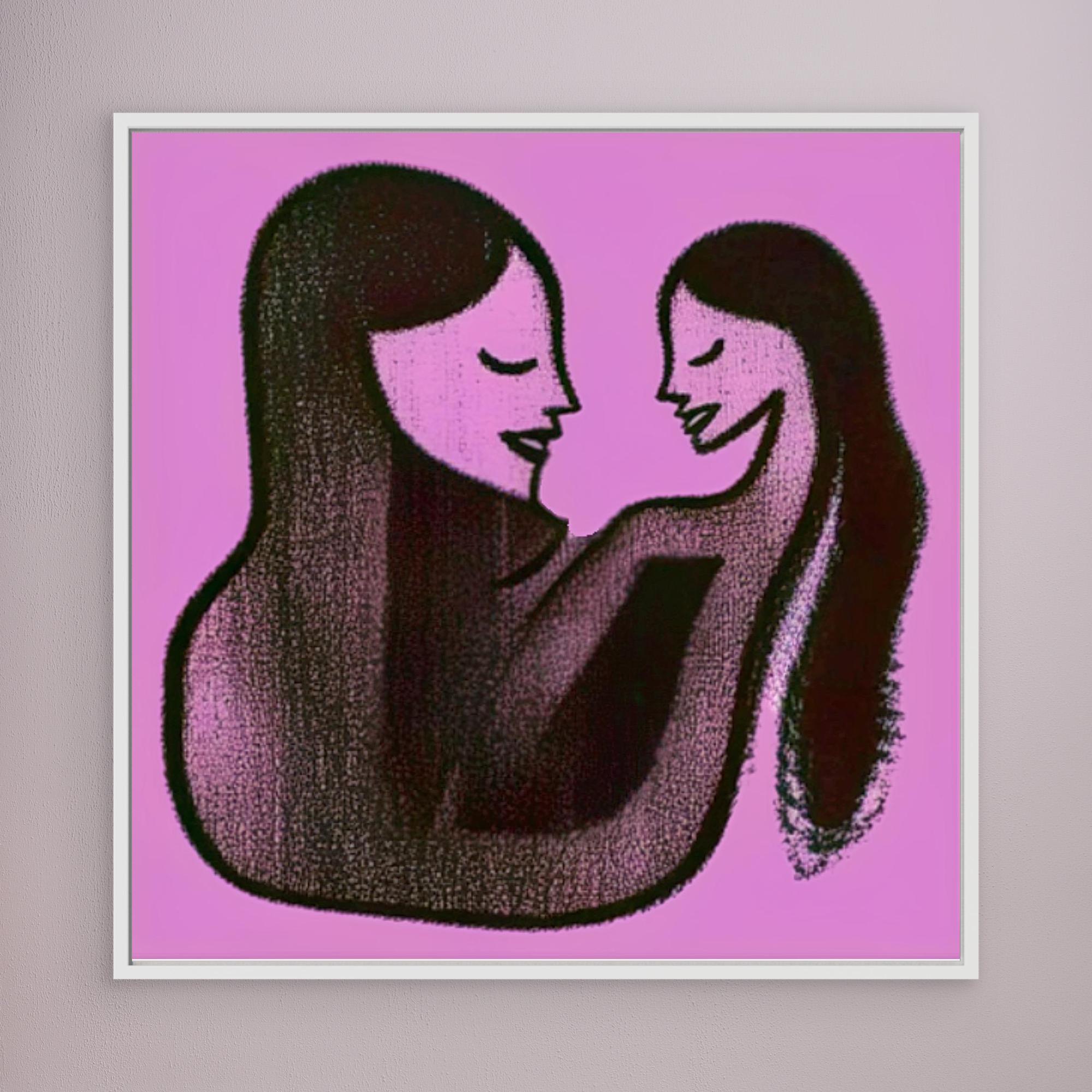 Canvas Print: Mother’s Embrace – Love Art Canvas