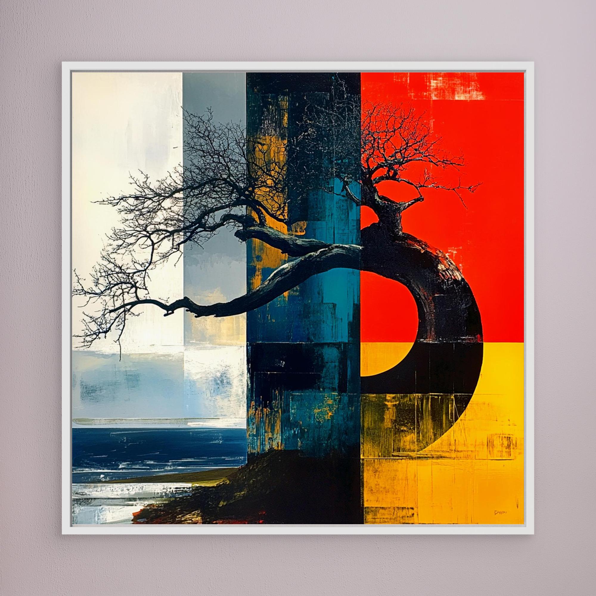 Canvas Print: Elemental Balance - Abstract Nature Wall Art