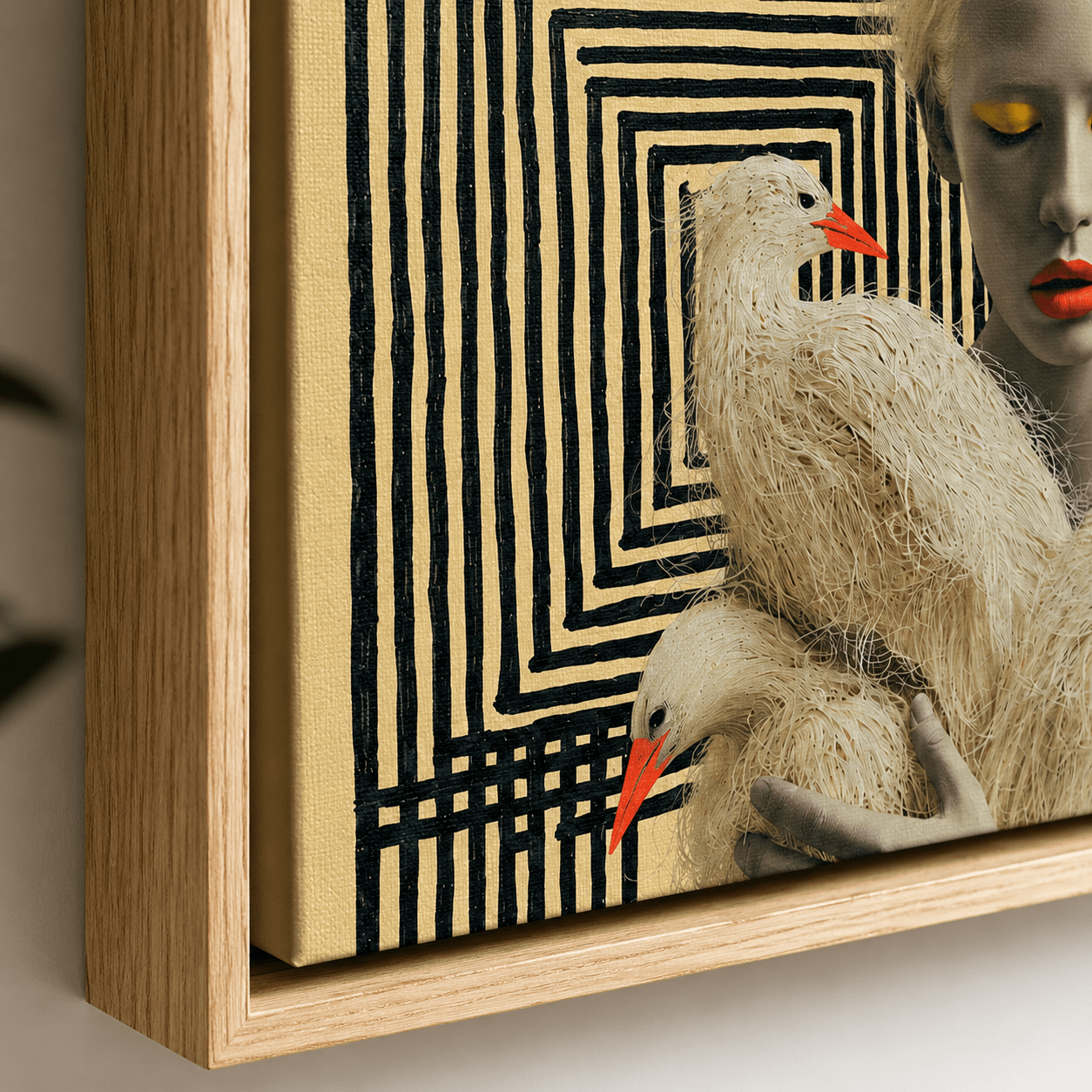 Eclectic Wall Art Canvas — The Keeper by Rossetti Art