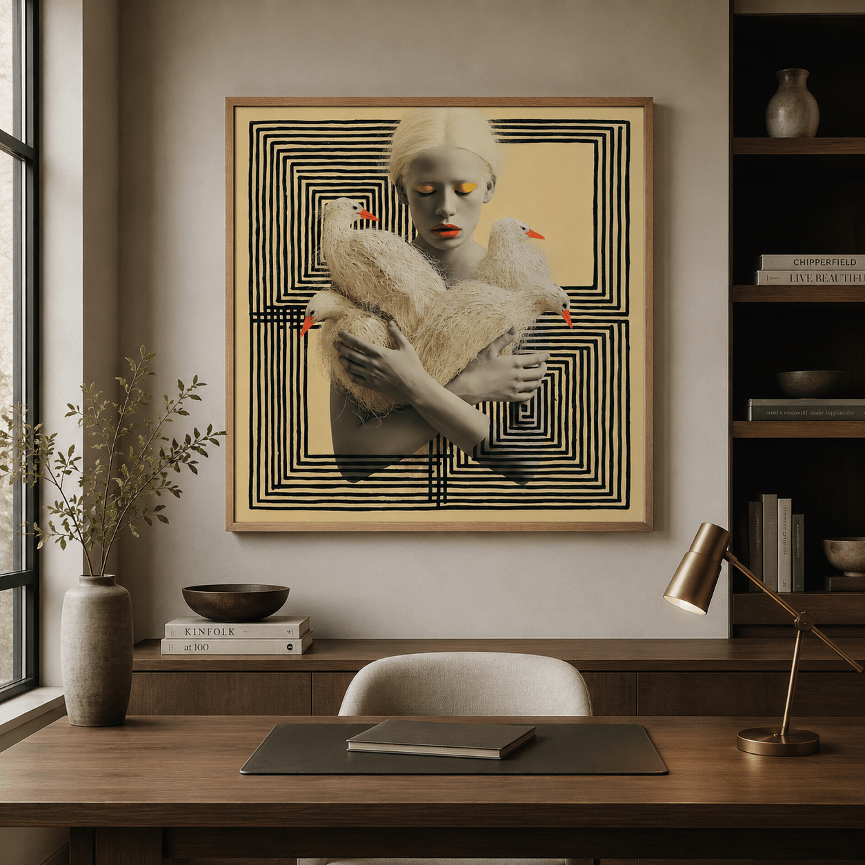 Eclectic Wall Art Canvas — The Keeper by Rossetti Art