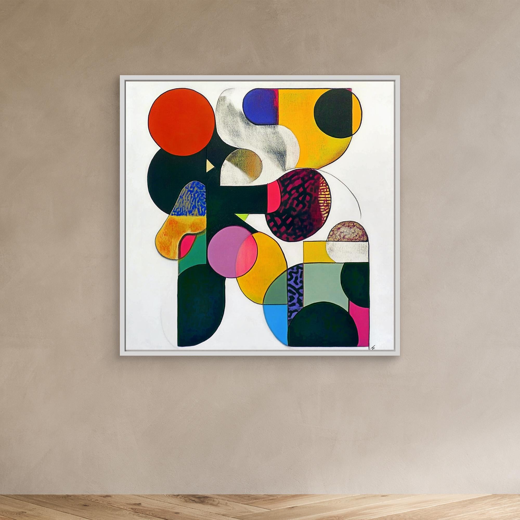 Canvas Print : Vibrant Geometry - Abstract Wall Art | Modern Canvas Print