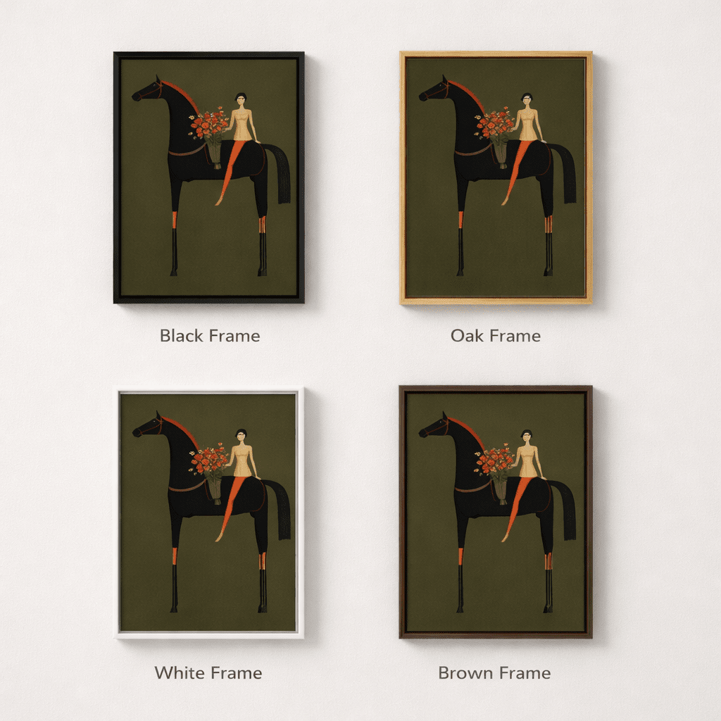  surreal horse art print 