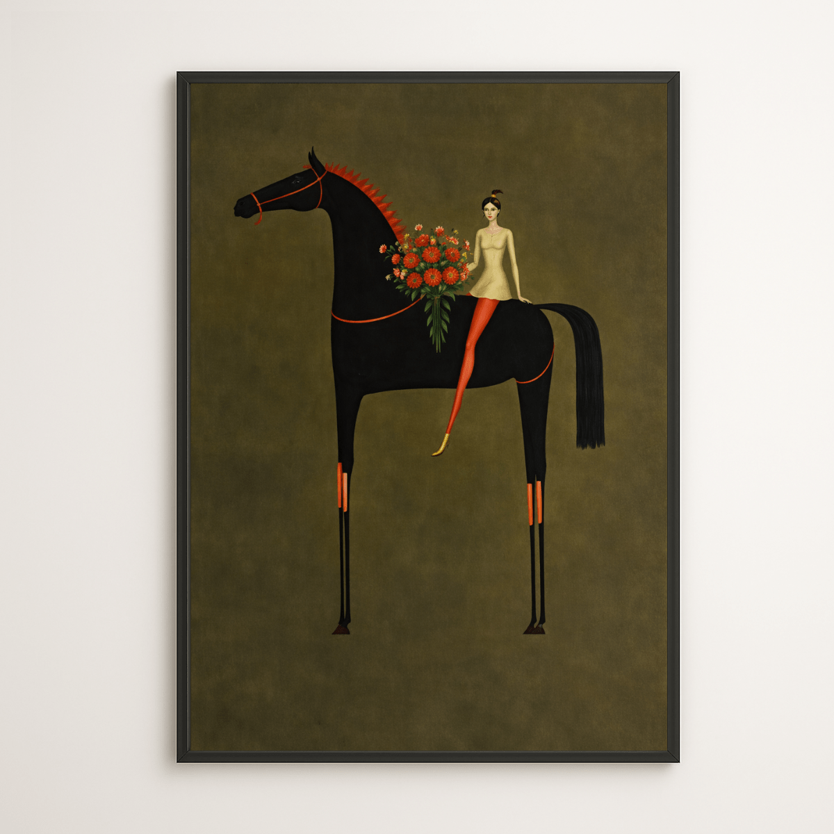  surreal horse art print 