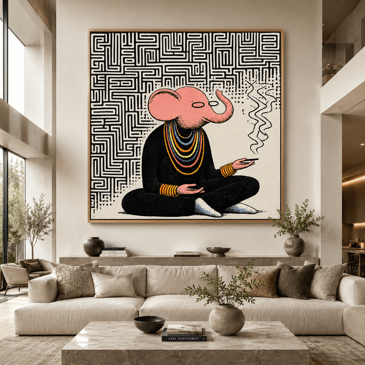 Elephant Canvas Print — The Sage by Rossetti Art