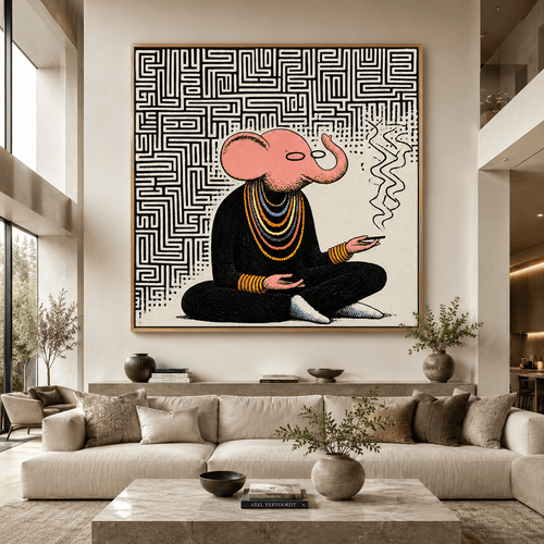 Elephant Canvas Print — The Sage by Rossetti Art