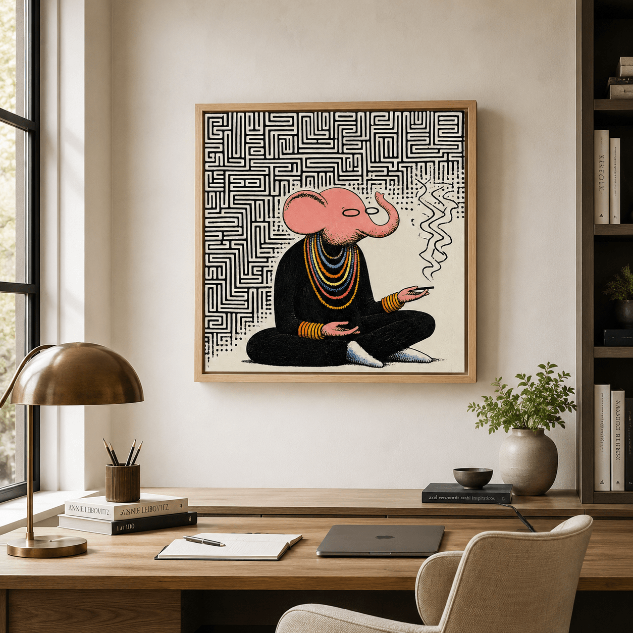 Elephant Canvas Print — The Sage by Rossetti Art