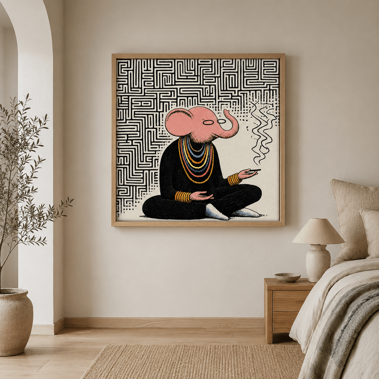 Elephant Canvas Print — The Sage by Rossetti Art