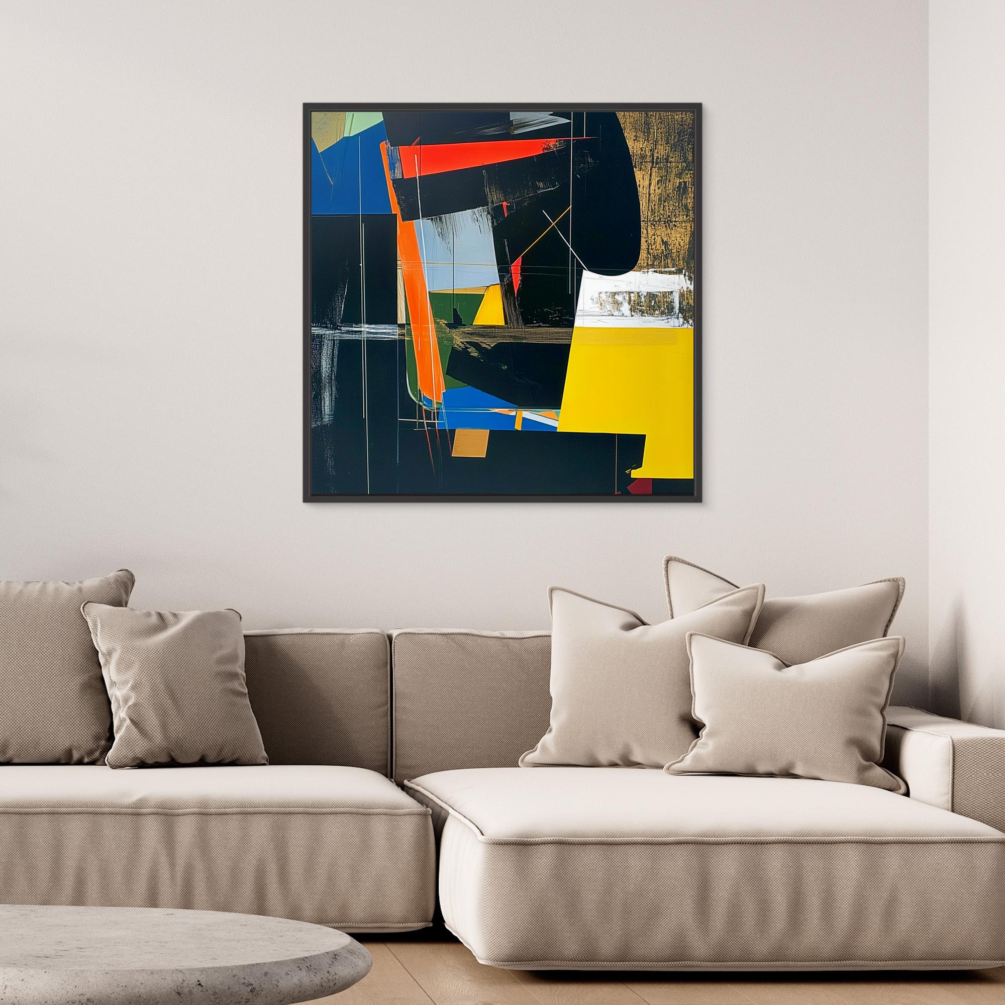 Canvas Print: Urban Fusion - Abstract Geometric Wall Art