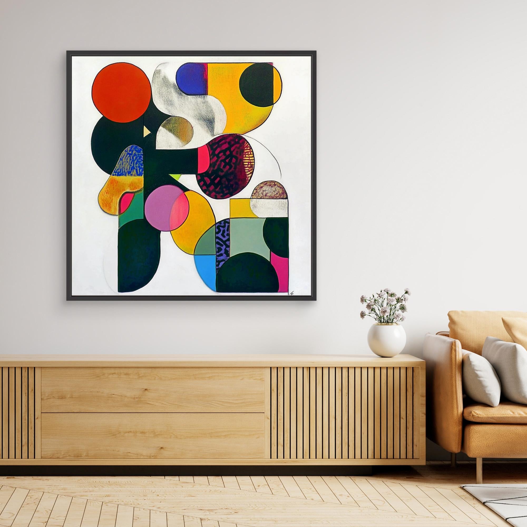 Canvas Print : Vibrant Geometry - Abstract Wall Art | Modern Canvas Print