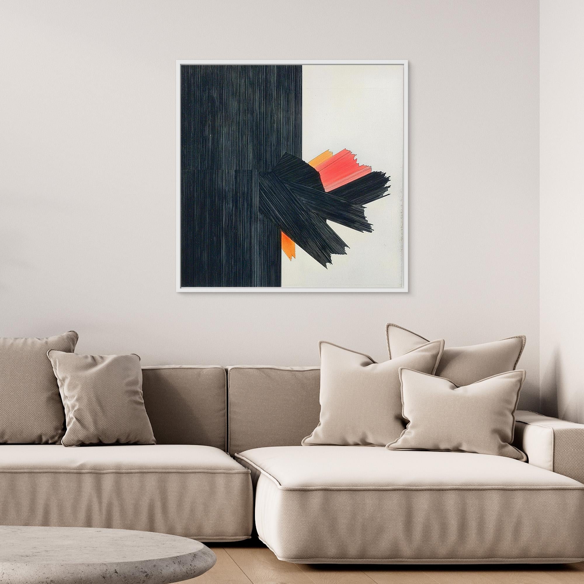 Canvas Print: Eruption of Contrast - Modern Abstract Art