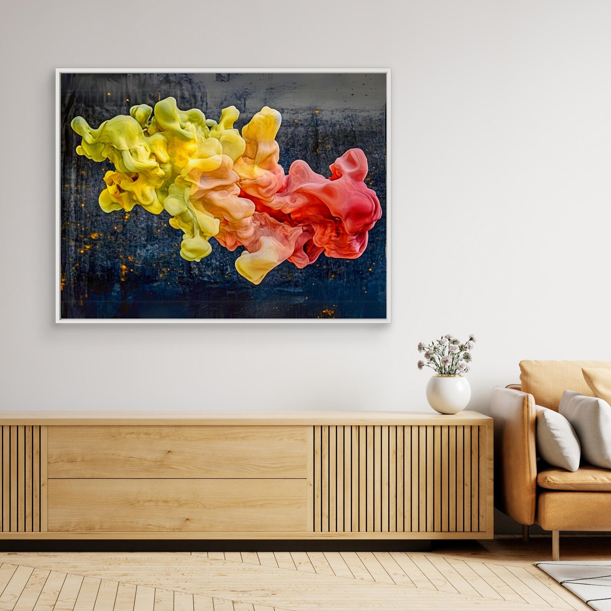 Canvas Print : Fluid Elegance - Abstract Smoke-Inspired Art