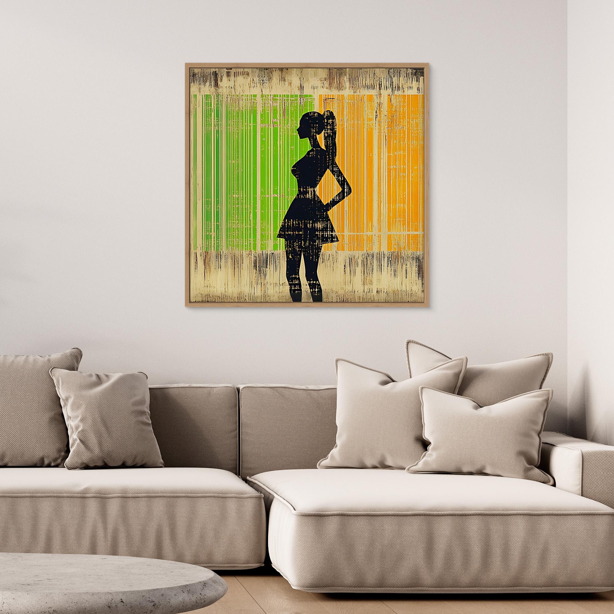 Canvas Print: Urban Silhouette – Modern Chic Wall Art