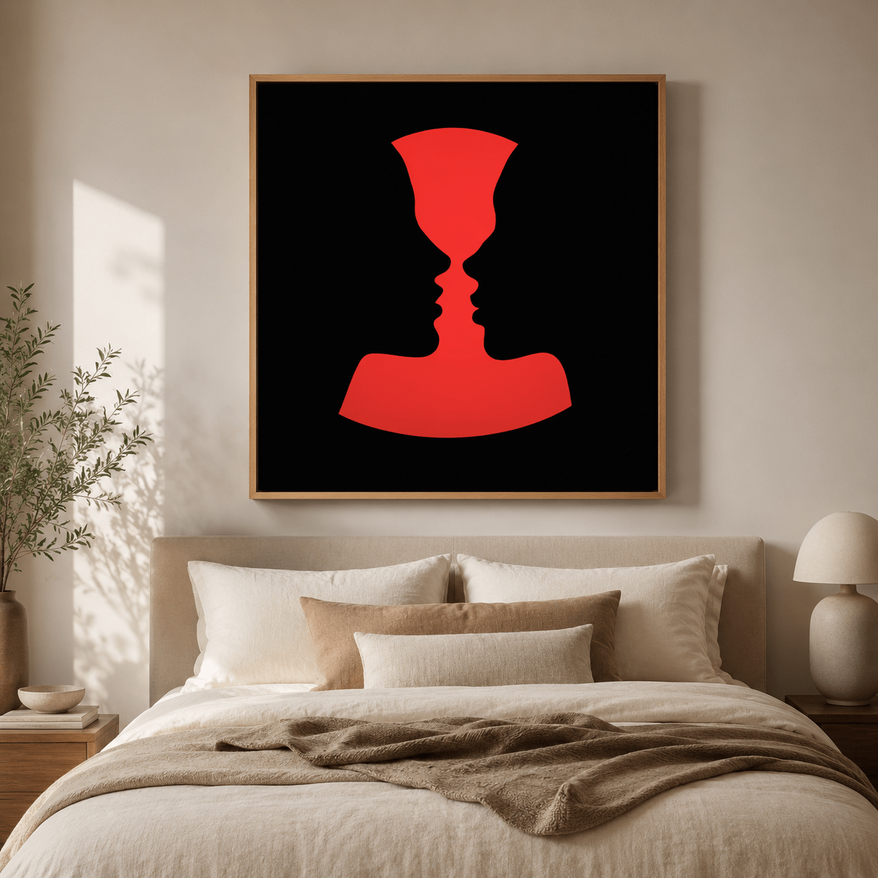 Face Abstract Art Canvas Print — The Vessel by Rossetti Art